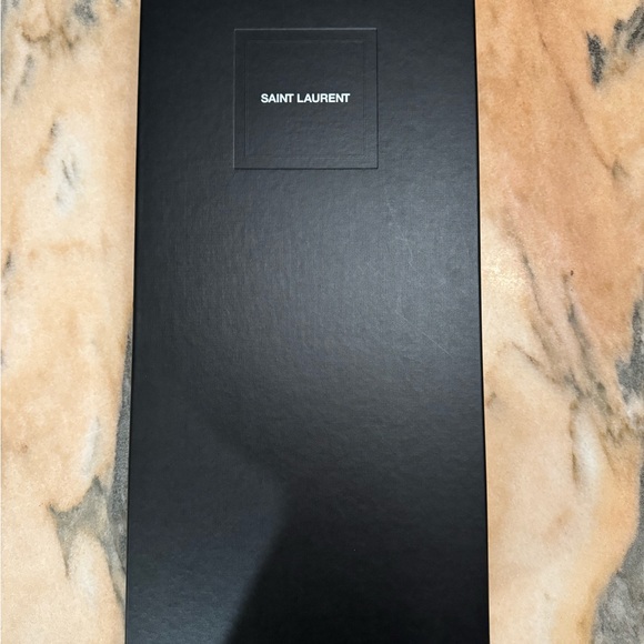 Saint Laurent 110 Tube Boot, Vanity Soft Calf - Brandy - Picture 7 of 10